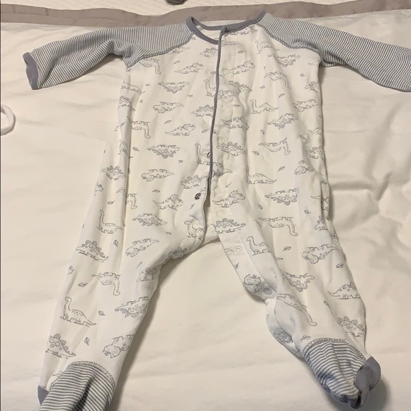 Little Me Other - Dinosaur print footed onesie Little Me Other - Dinosaur print footed onesie